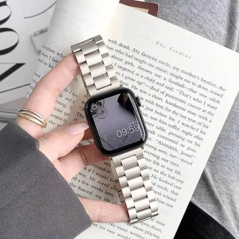 Women Replaceable Stainless Steel Chain Watch Band for iwatch