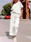 Coord fashion spring and summer 2 piece pant set women
