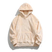 Couple Hoodie – Loose Fit Polyester Solid Color Matching Hoodies