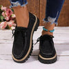 Lace-up British-style Loafers For Women