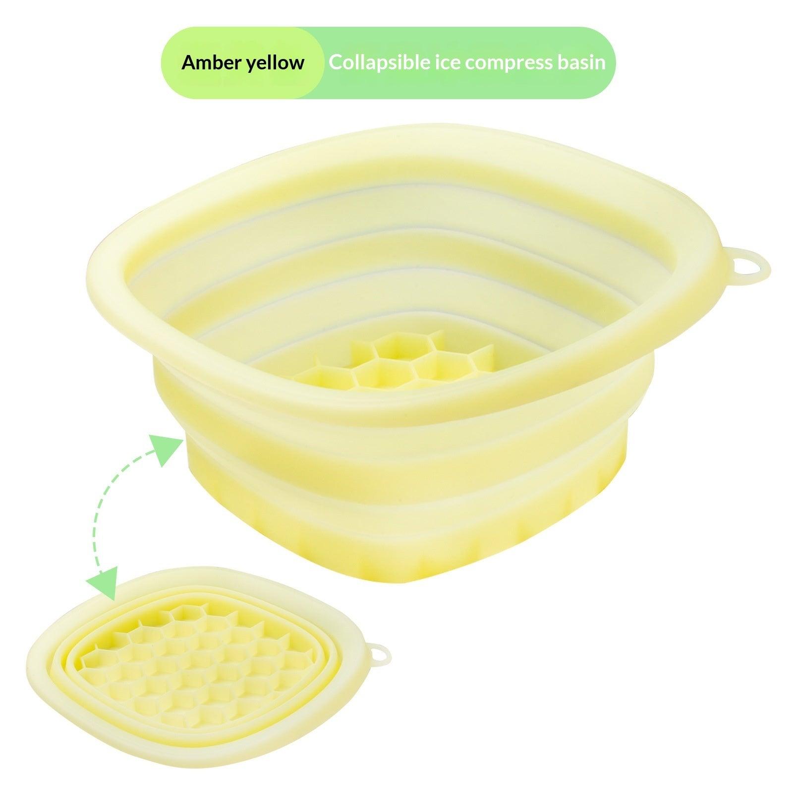 Foldable Silicone Face Ice Bath Bowl