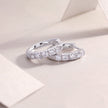Summer Iced Tea Moissanite Stud Earrings – Platinum 925 Silver | GRA Certified
