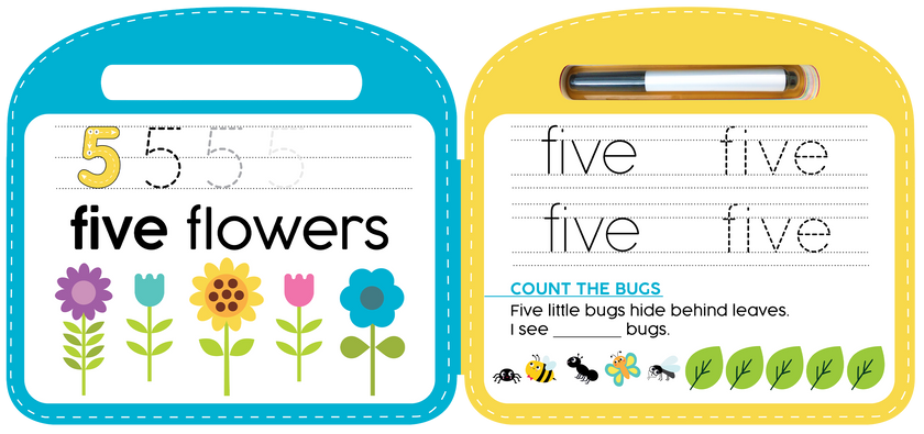 Little Hippo Books - Write & Wipe 123 - Illustrated