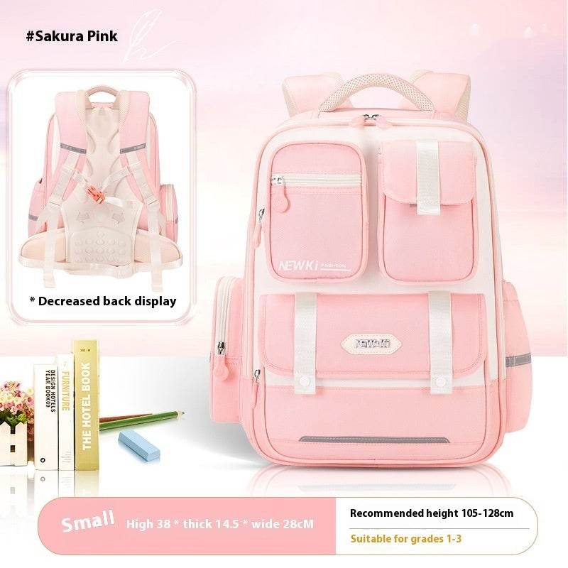 Children's Spine Protection Backpack Multi-compartment Burden Reduction Schoolbag