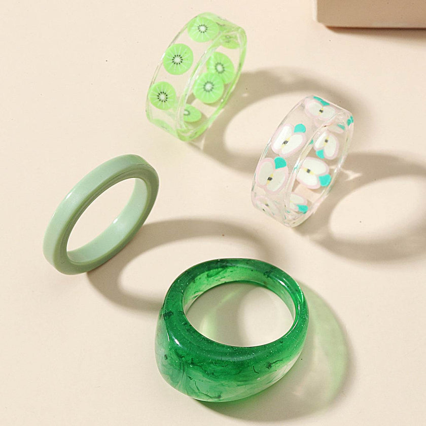Fashion Transparent Resin Ring