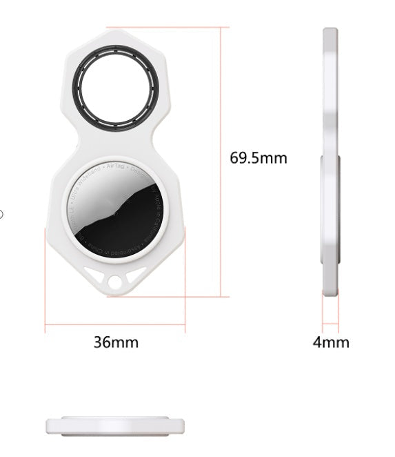 AirTag Keychain Case in Alloy Metal