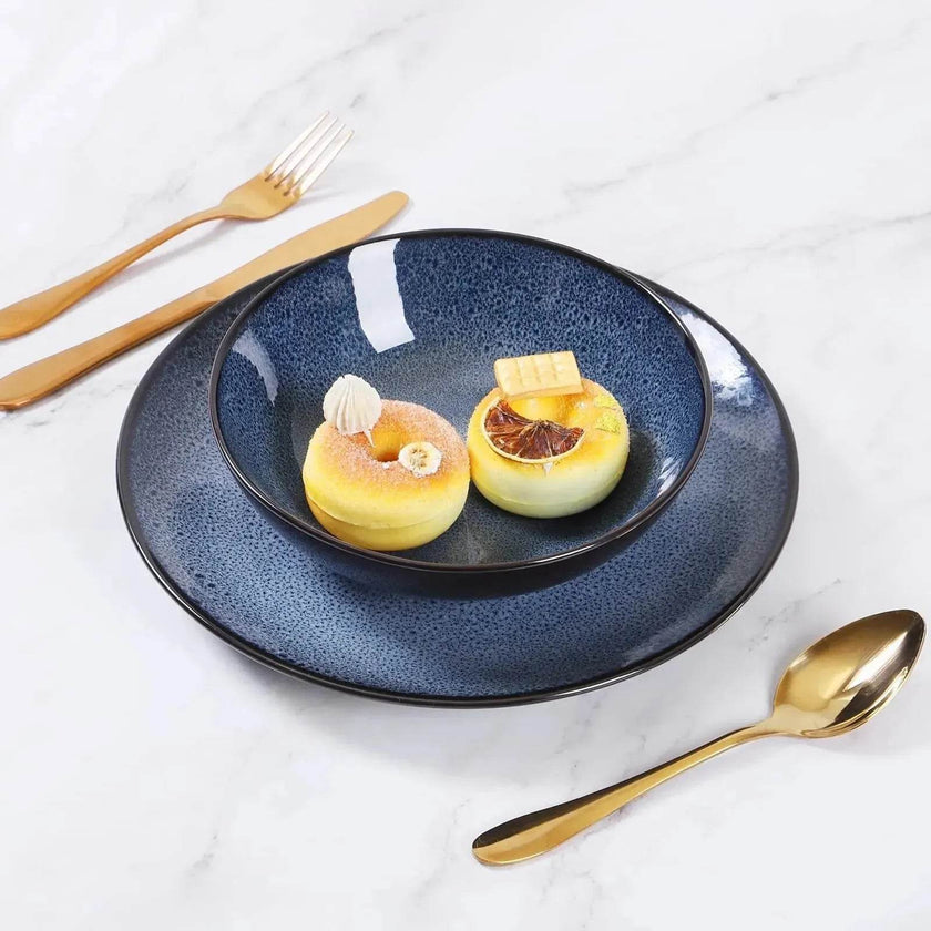 Buy 6pcs Flat Ceramic Dinner Plates