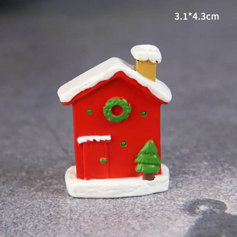 Decorative Resin Ornaments For Christmas Baked Cakes