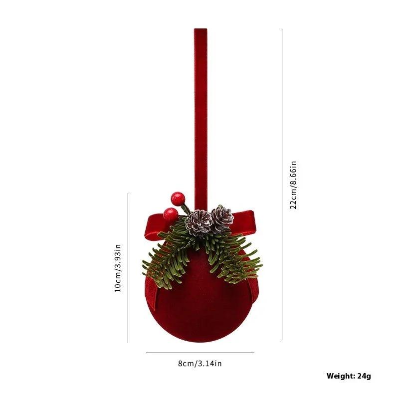 Exquisite Christmas Shop Windows Tree Hanging Decorations Ornaments Festival Party Atmosphere Decoration Props Christmas Bells