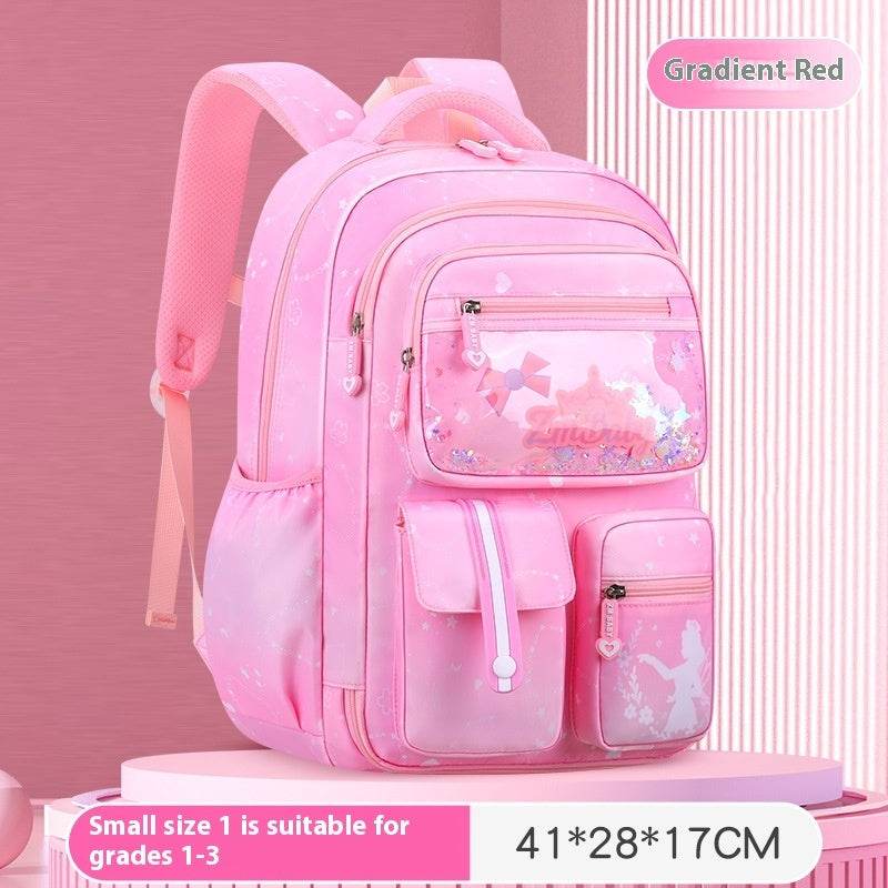 Children’s Cartoon School Bag – Load-Reducing Backpack