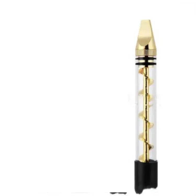 Creative And Simple Dry-burning Atomizer Spiral Pipe Glass Blunt