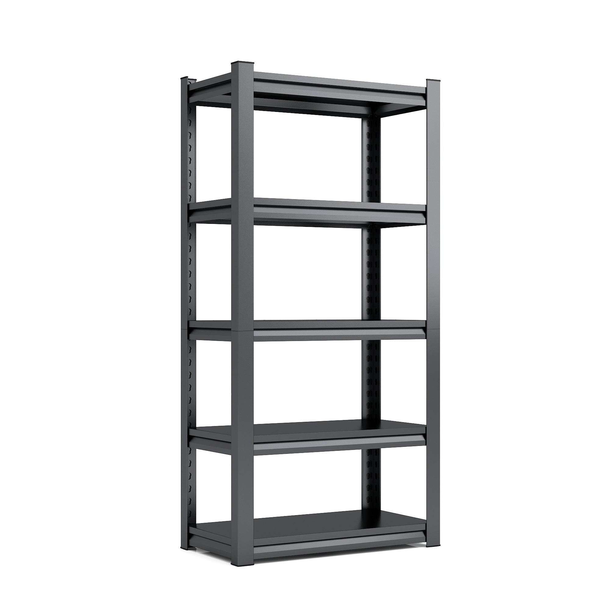 Tier Metal Shelves For Storage Garage Shelving 2000LBS Heavy Duty Storage Shelves Adjustable Garage Shelf Industrial Shelving Unit Storage Utility Rack,Black