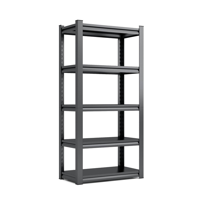 Tier Metal Shelves For Storage Garage Shelving 2000LBS Heavy Duty Storage Shelves Adjustable Garage Shelf Industrial Shelving Unit Storage Utility Rack,Black