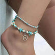 Beach Starfish Pearl Vintage Turtle Wave Handmade Foot Ornaments