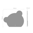 Bear Glow LED Mirror – Wave Sensor, Anti-Fog, Dimmable, 40