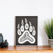 Bear Paw Symbol Wood Sign