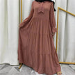 Beautiful long sleeve Abaya Dress for Arab Dubai Turkey Middle Eastern Women.