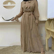 Beautiful long sleeve Abaya Dress for Arab Dubai Turkey Middle Eastern Women.