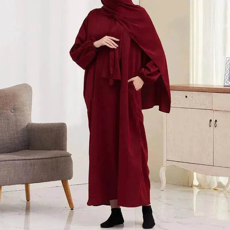 Casual Plain Everyday Abaya for ArabArabic Women  Kaftan Abaya for  Umrah and Haji.
