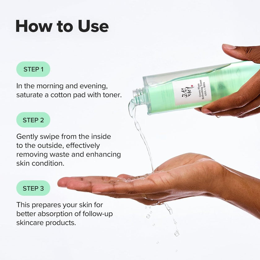 Beauty of Joseon Green Plum Refreshing Toner : AHA + BHA  150ml