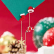 Ins Fashion Xmas Earrings Moving Santa Claus Long Tassel Earrings For Women Christmas Tree Snowflake Asymmetric Drop Earring