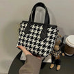 Fashion Houndstooth Shoulder Bags Portable Checkerboard Handbags All-match Messenger Crossbody Bag Women