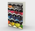 Set of 3 Blank Greeting Cards | 5 x 7 | Crayon Honeycombs