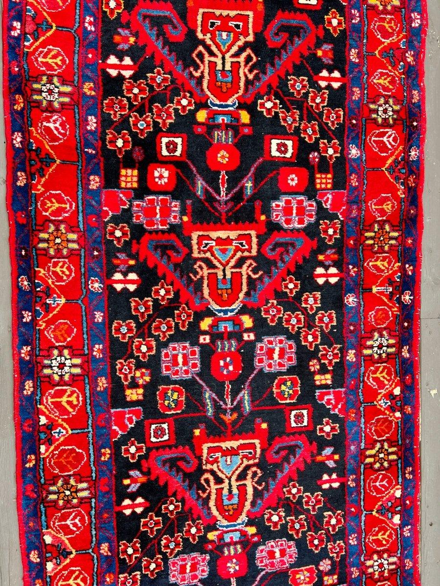 Persian Nahavand Runner Rug | 4' x 17' 3
