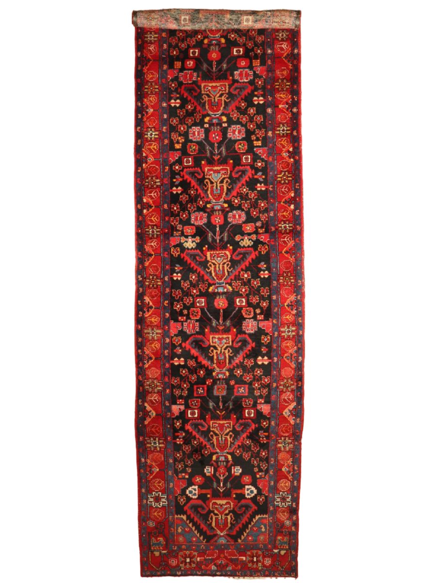 Persian Nahavand Runner Rug | 4' x 17' 3