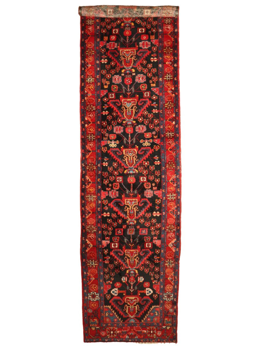 Persian Nahavand Runner Rug | 4' x 17' 3