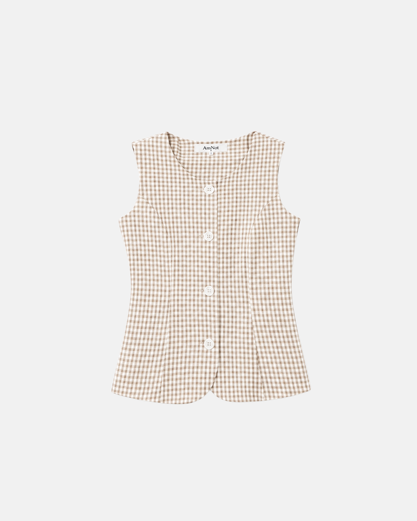 Veste Gingham en coton bio