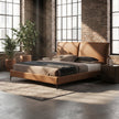 Berlin Caramel Faux Leather Bed