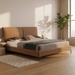 Berlin Caramel Faux Leather Bed