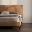 Berlin Caramel Faux Leather Bed