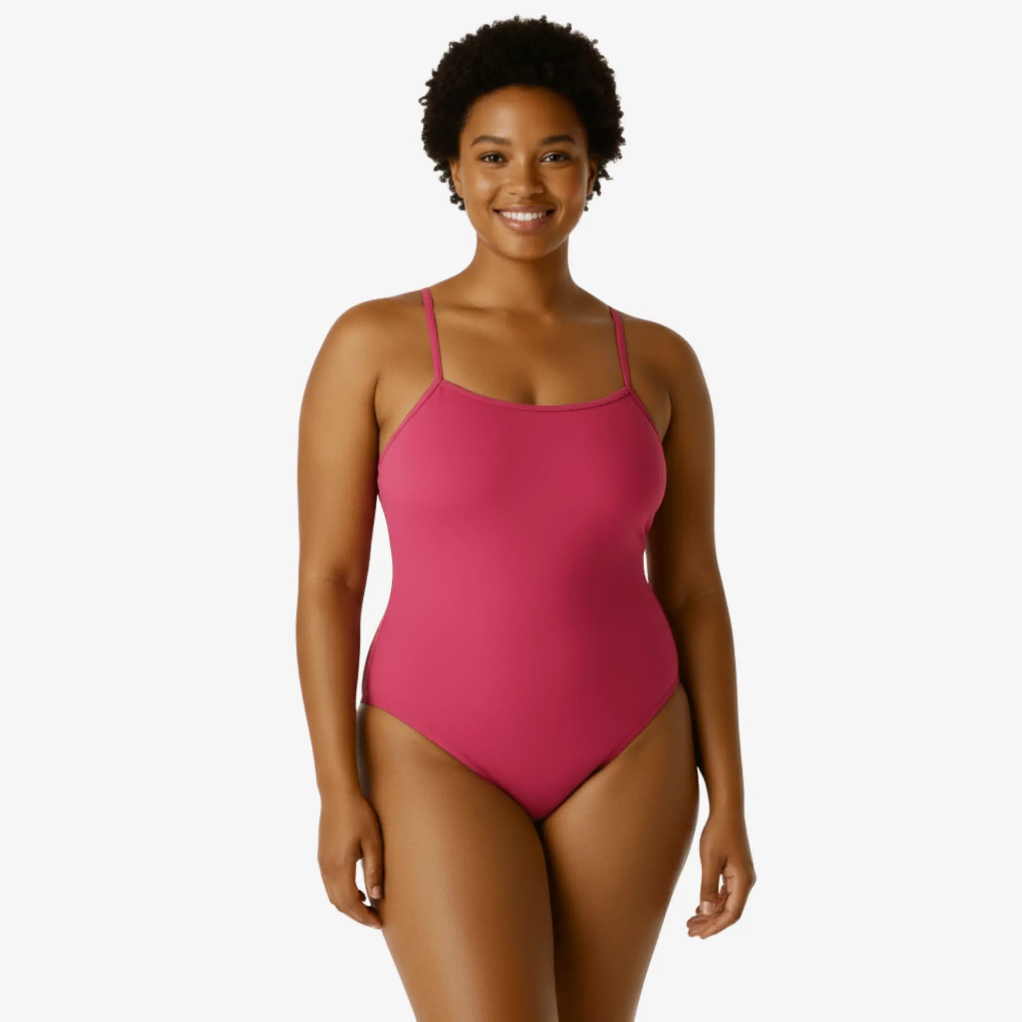 Berry Open-Back One-Piece Performance Swimsuit by Norca