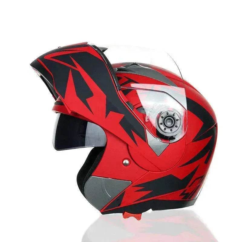 Best Motorcycle Helmet Half Helmet Anti-fog Sunscreen Double Lens Full Face Bike Helmet