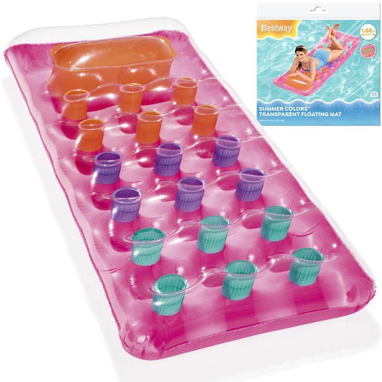 Bestway Summer Colors Transparent Floating Pool Mat