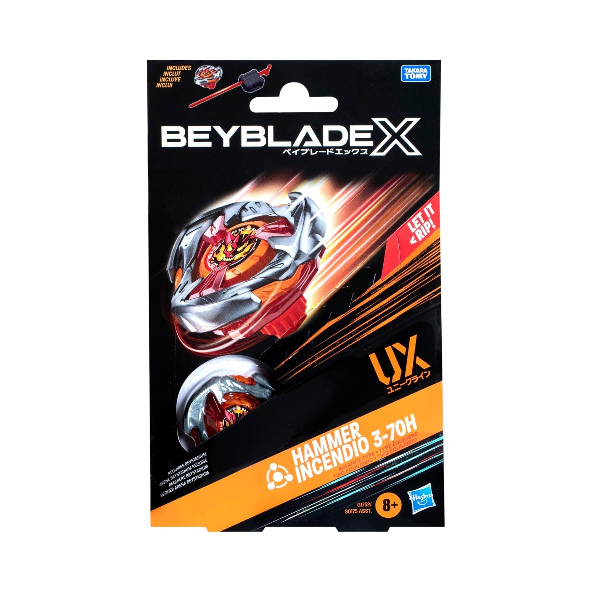 (Hasbro) Beyblade X - Hammer Incendio 3-70H
