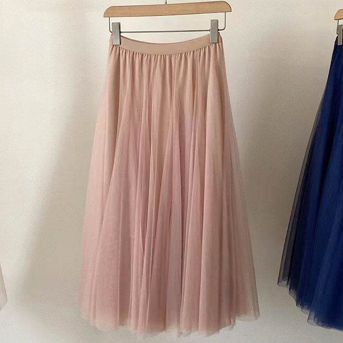Pleated Mesh Midi Skirt – Women's Prairie Swing Skirt