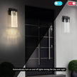 Outdoor Waterproof Transparent LED Crystal Wall Light Supports Many Types Of Bulb-2 Packs With Light Sensitivity