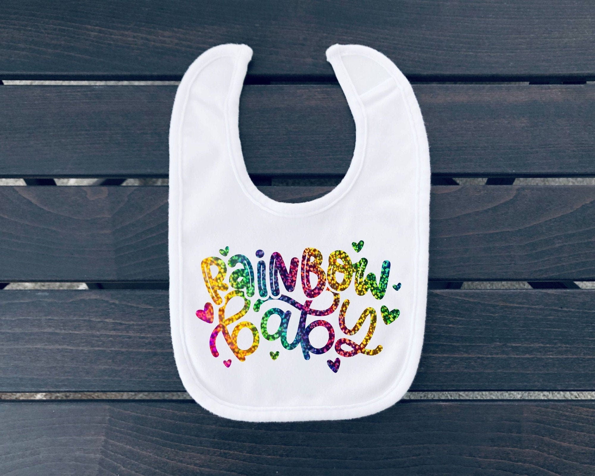 Rainbow Baby Bib