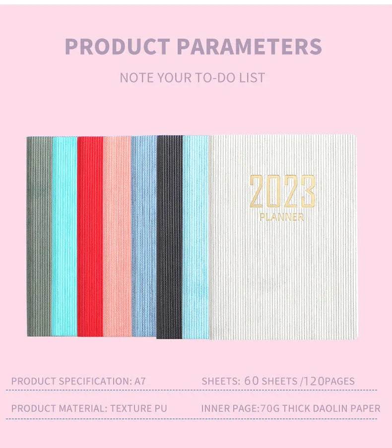 Mini Notebook 365 Days Portable Pocket Notepad Daily Weekly Agenda Planner