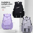 Sport School Backpack for Girls – Large Capacity, Waterproof Oxford Cloth (Black, Gray, Purple)
