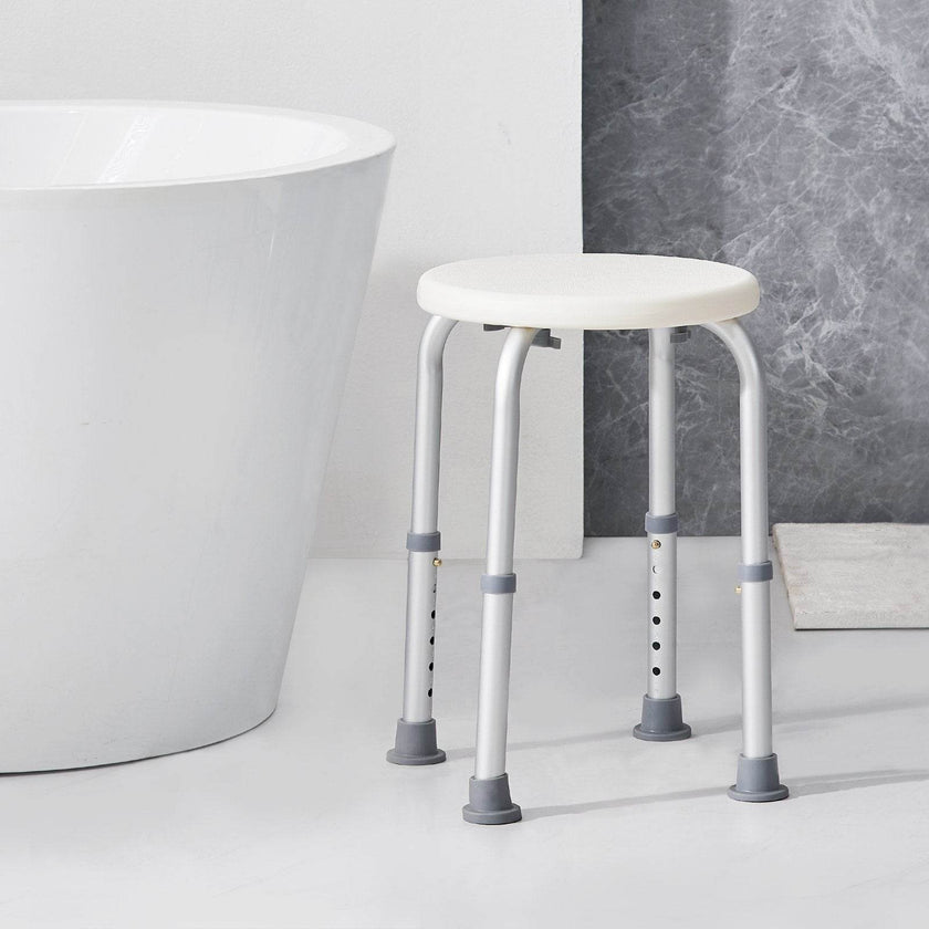 Shower Chair For Inside Shower, Adjustable Height Shower Stool, Non-Slip Bench Bathtub Seat Stool For Elderly Disabled Adults Handicap, 300 Lbs Capacity