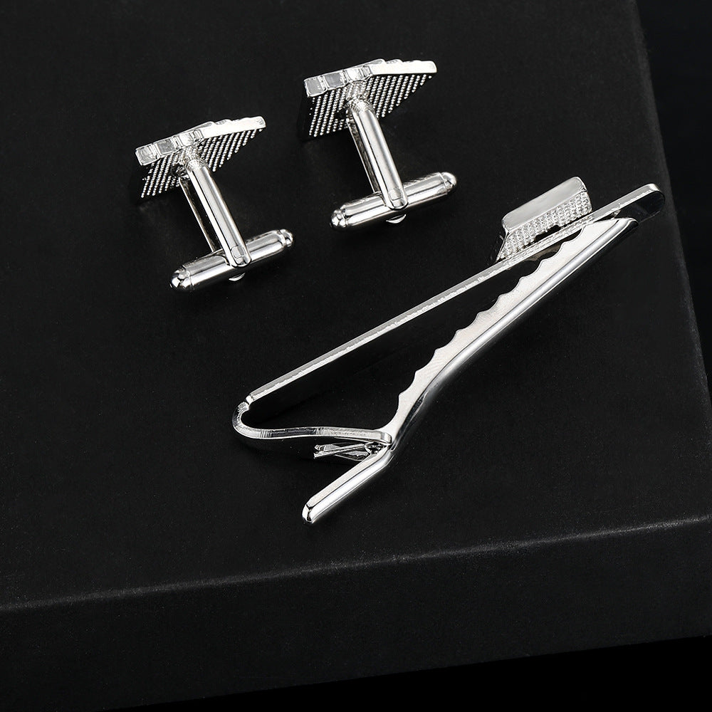 Men's Poker Cufflinks & Tie Clip Set – Alloy Business Shirt Cufflinks | Canada & USA