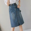 Summer Design Denim Skirt Mid-length Jeans Skirt