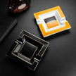 Luxury Ceramics Double slots Cigar Ashtray