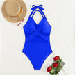 New Fashion One-piece Swimsuit Solid Color