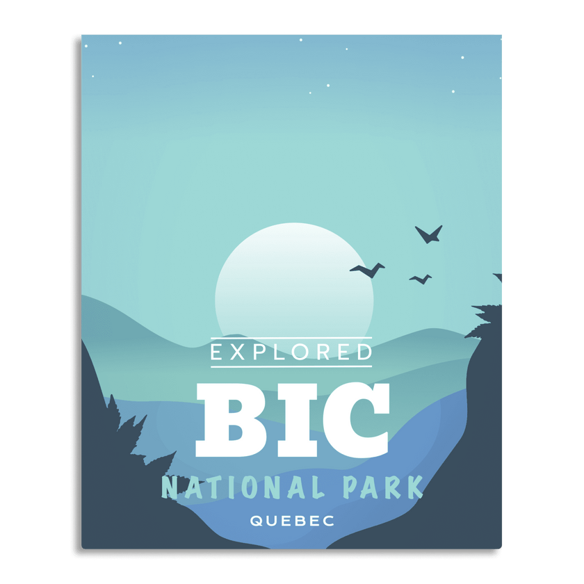Bic National Park 'Explored' Poster, Canada Parks