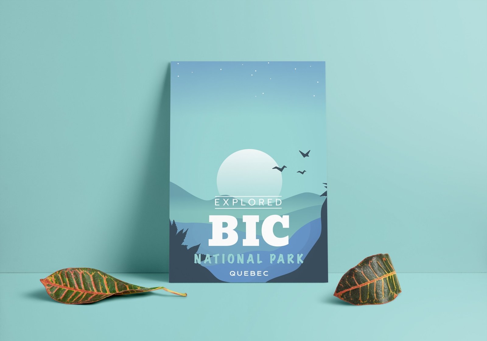 Bic National Park 'Explored' Poster, Canada Parks